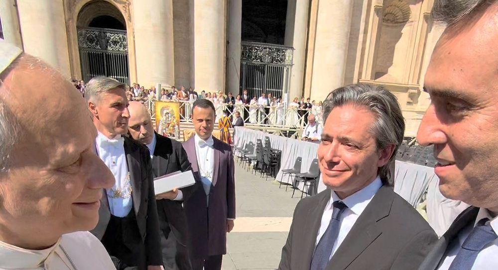 El encuentro en el Vaticano entre el intendente de Luján, Leonardo Boto&nbsp; y el papa León XIV.