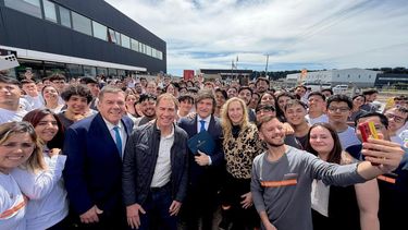 El presidente Javier Milei en Mar del Plata.&nbsp;