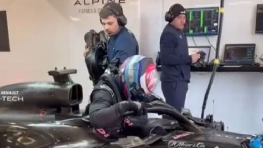 Franco Colapinto, a bordo de un Alpine 2023. - Instagram -
