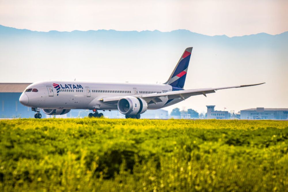 Un avión de Latam.