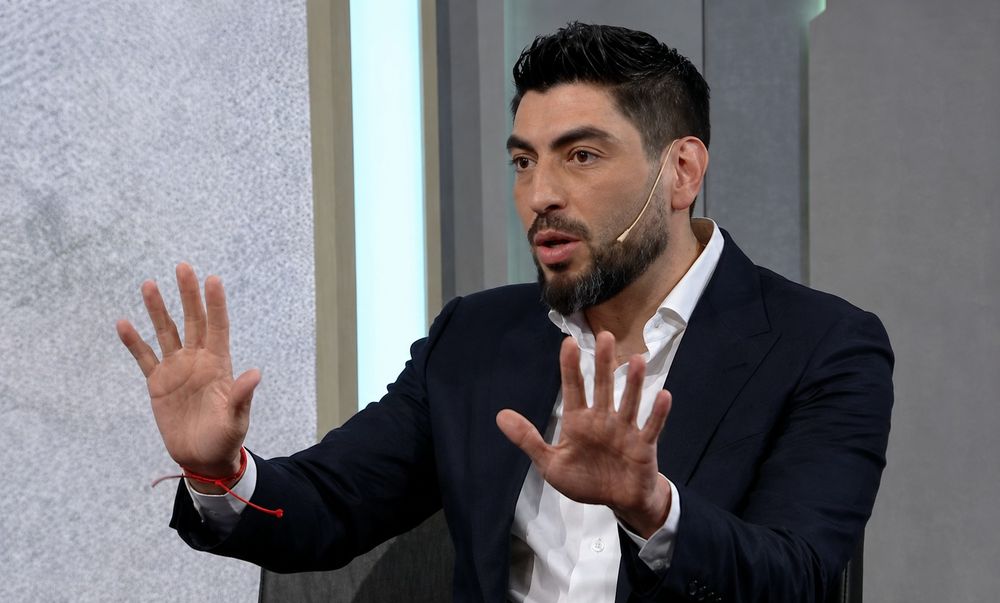 Facundo Moyano en la entrevista con Telefe.