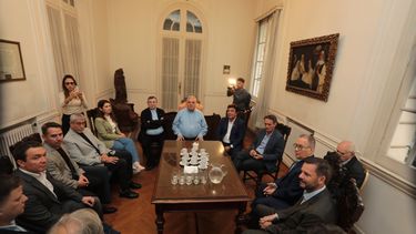 Colombo en la reunón con Katopodis y los intendentes.&nbsp;