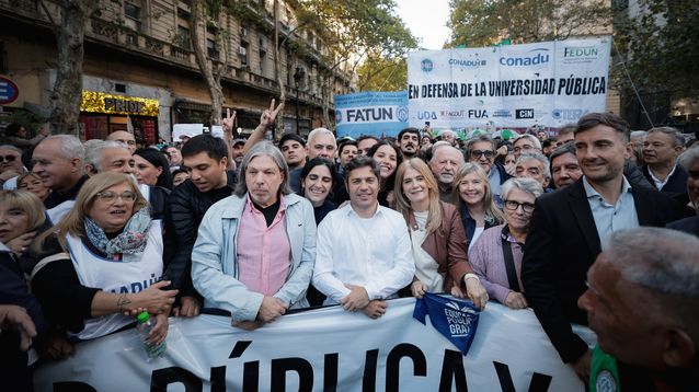 Kicillof en la Cuarta Marcha Federal Universitaria.&nbsp;