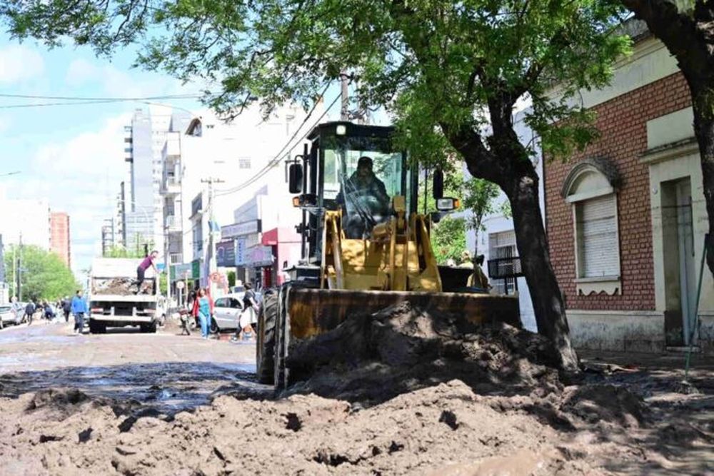 Bahía Blanca tras la inundación.