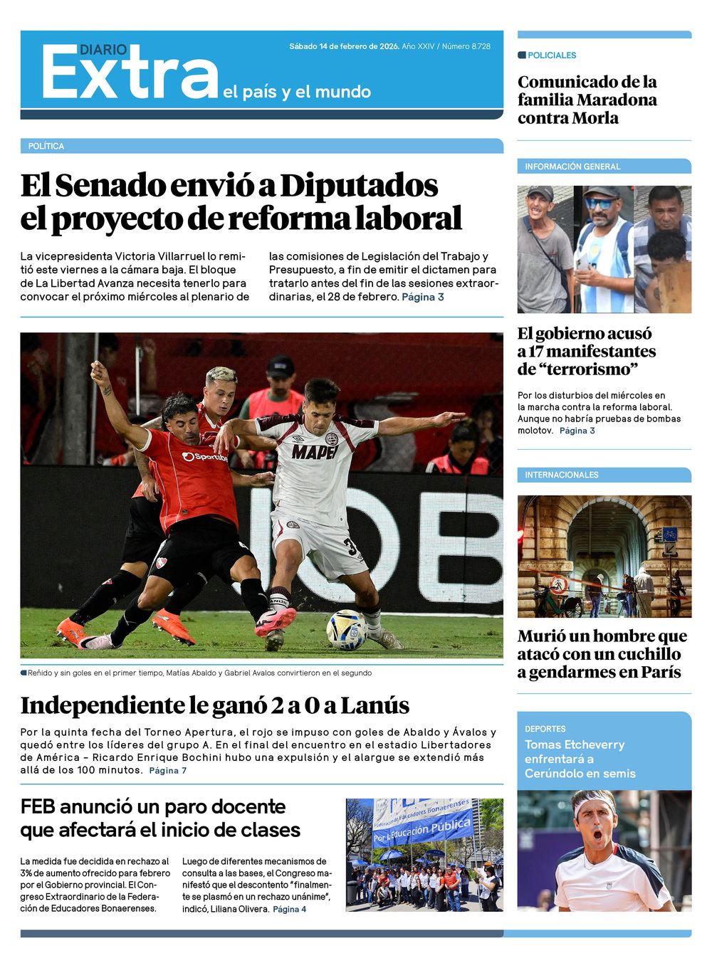 Tapa Extra - 14-02