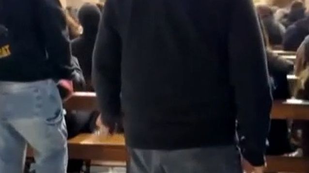 El empresario Marcelo Porcel grabado en la Basílica de Luján. El empresario Marcelo Porcel grabado en la Basílica de Luján.
