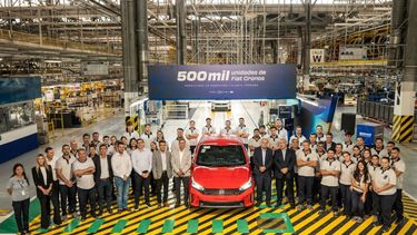 un hito de la industria argentina:se produjo la unidad numero 500.000 del fiat cronos