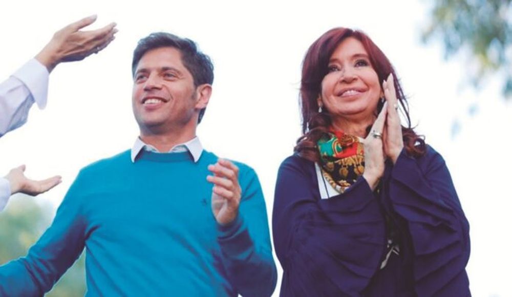 El gobernador Axel Kicillof y la expresidenta Cristina Fernández.