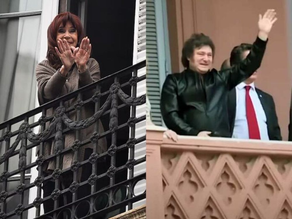 Cristina Fernández de Kirchner y Javier Milei.