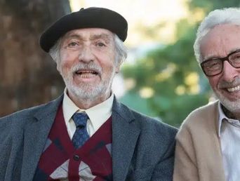 Luis Brandoni y Eduardo Blanco en Parque Lezama.