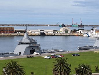 La Base Naval de Mar del Plata.