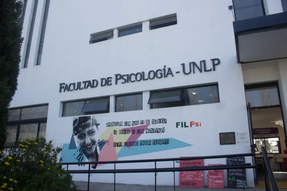 La Facultad de Psicología de la Universidad Nacional de La Plata.&nbsp;