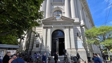 El edificio anexo del Senado bonaerense donde se realiza el jury contra la jueza Julieta Makintach. (Agencia DIB)