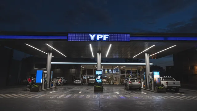 Una estación de servicio de YPF.&nbsp;