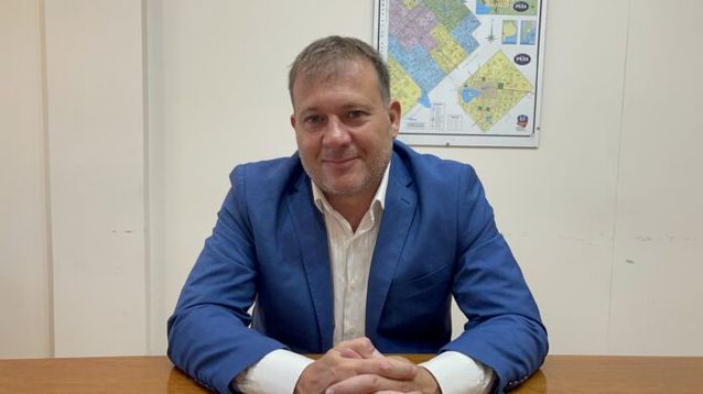 El intendente Reyes, optimista pese a todo. (Prensa Puan)