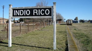 La estación de Indio Rico, donde hoy funciona un museo colectivo.