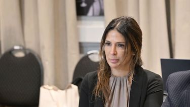 La jueza Julieta Makintach en el inicio del jury en su contra en La Plata.