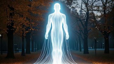 El vecino de Guernica vio en medio de la noche un ser luminoso. (Adobe Firefly)