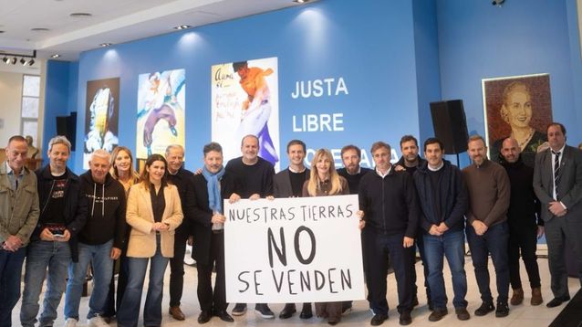 Los intendentes de La Liga en San Vicente.