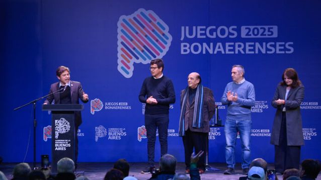 El gobernador Axel Kicillof en la apertura de los Juegos Bonaerenses 2025.
