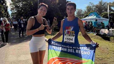 La diputada Mayra Mendoza y Gonzalo Fernández, el ganador, ambos de Quilmes.