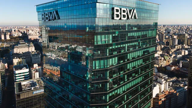 La sede del BBVA en la Ciudad de Buenos Aires.