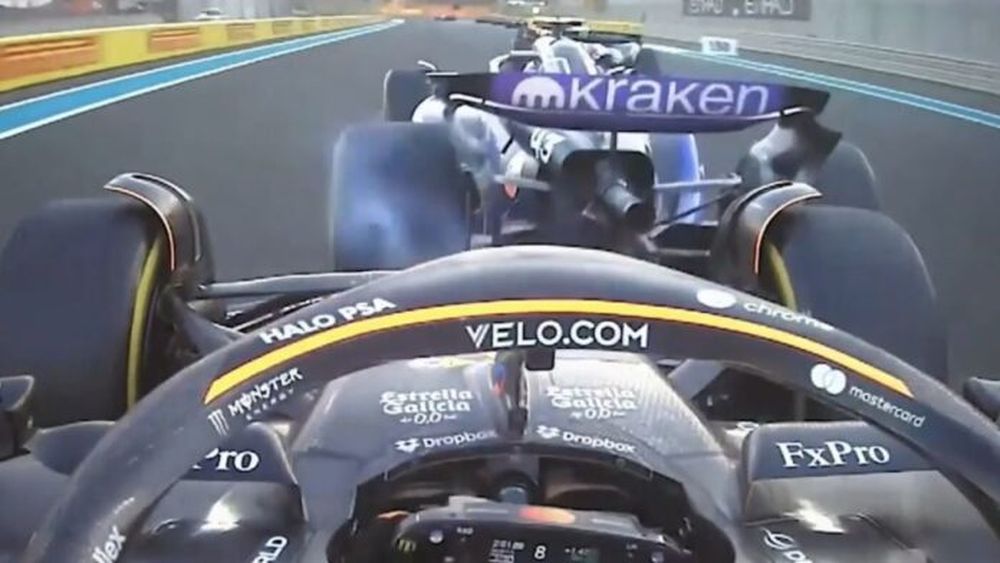 Oscar Piastri y el momento en que golpea el Williams de Franco Colapinto. - Carburando -