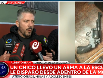 Albero Bean, director del colegio Jesús María Plaza de González Catán, habló del episodio en el que se disparó un arma dentro de un aula.&nbsp;