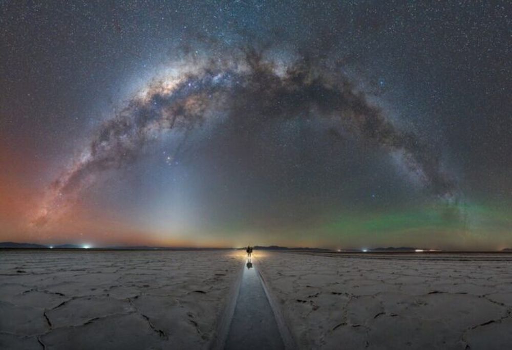 “Universo de Sal”, de Alejandra Heis, fue tomada por la noche en las Salinas Grandes, Jujuy.