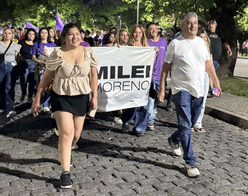 Ramón “el Nene” Vera en una movilización.&nbsp;