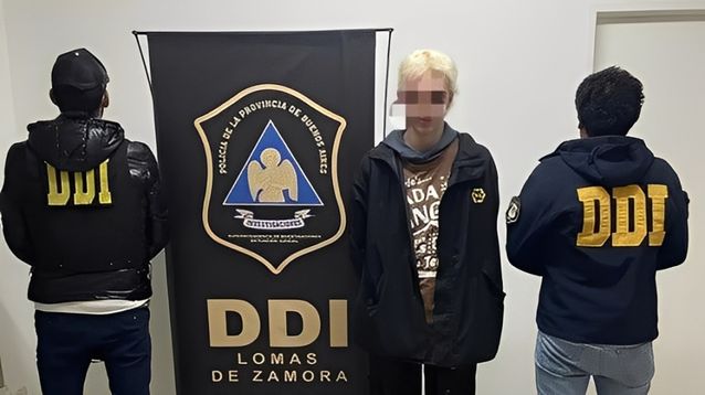 Nicolás Rodríguez, detenido por el crimen de Claudia Scrazzollo en Tristán Suárez. (Policía bonaerense)