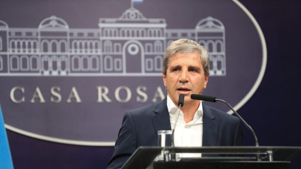 El ministro de Economía, Luis Caputo.