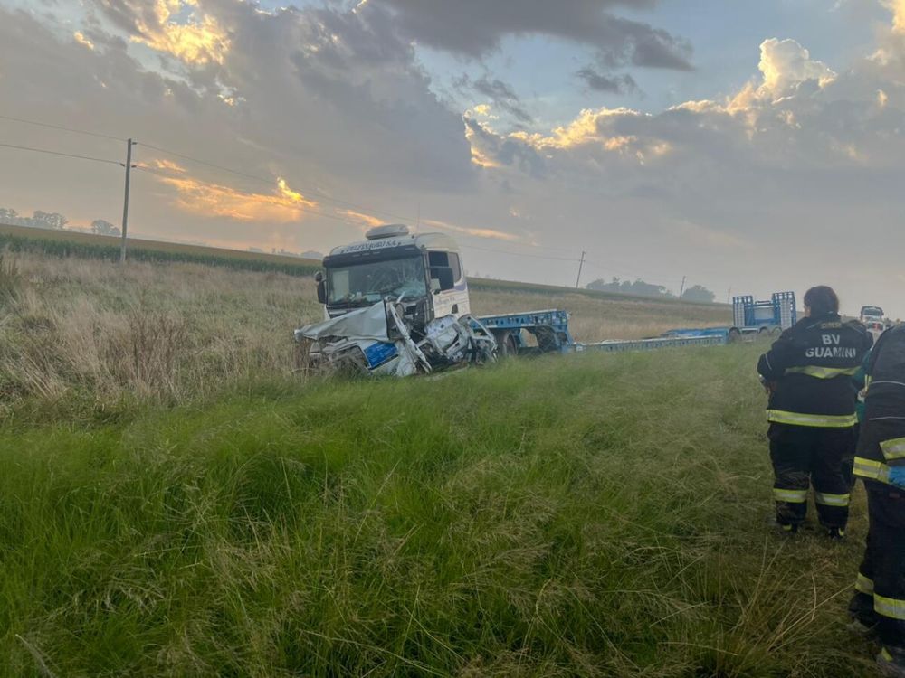 El accidente sobre la ruta 33.&nbsp;