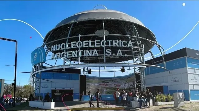 Un stand de Nucleoléctrica que estuvo ubicado en Tecnópolis.