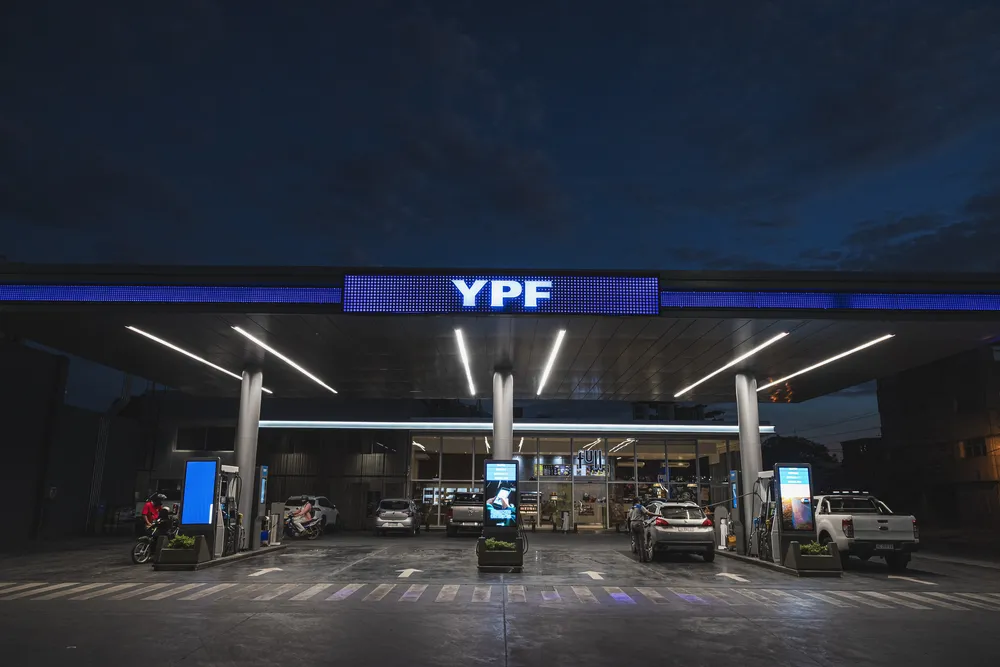 Una estación de servicio de YPF.&nbsp;