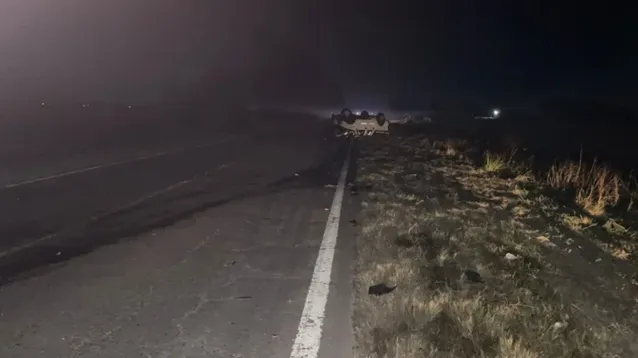 El accidente en la ruta 65. (Diario La Verdad de Junín)