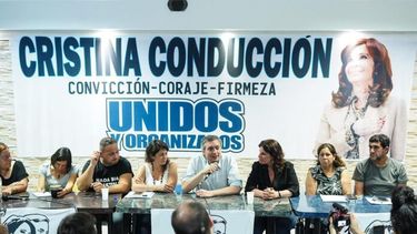 Máximo Kirchner en el plenario de Unidos y Organizados. (Instagram Paula Penacca)