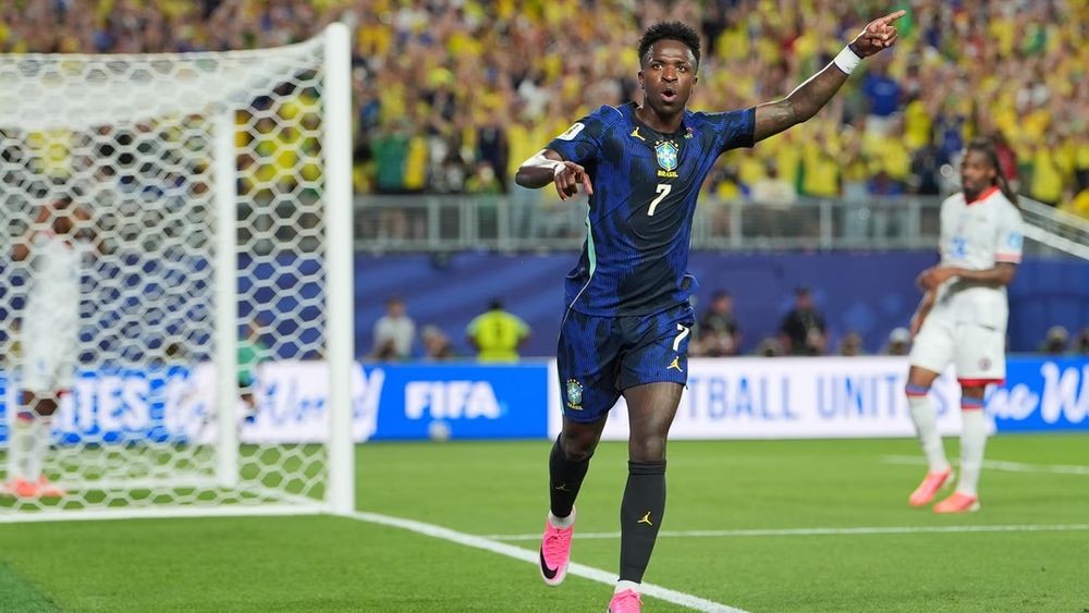 Vinicius, autor del tercer gol ante Haití, en la segunda fecha del Mundial 2026.