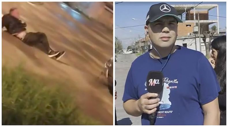 Diego, el vecino de San Justo que arrastr&oacute; a un presunto ladr&oacute;n con su camioneta. (Imagen de TV)&nbsp;