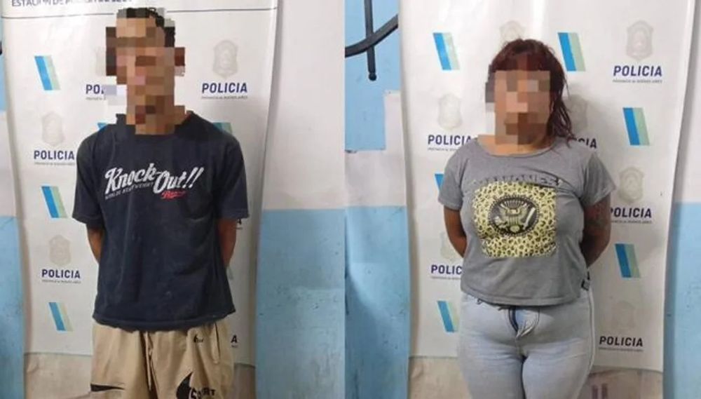 Los detenidos, ambos de apellido Auza.