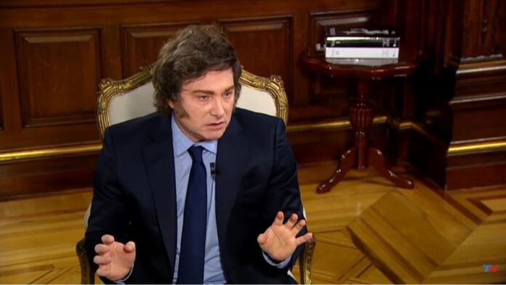 El presidente Javier Milei y el escándalo de las criptomonedas. - Captura de pantalla -