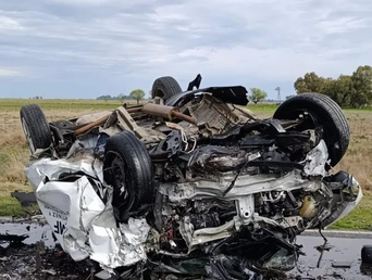 Cuatro personas muertas en un choque frontal en Bolívar.