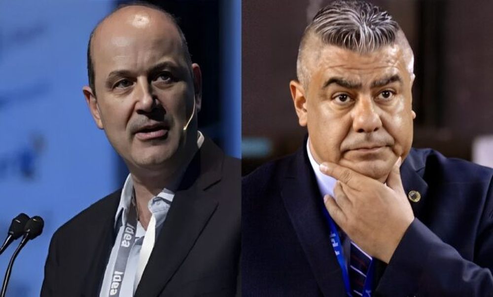 Federico Sturzenegger, ministro de Desregulación y Transformación del Estado, y Claudio “Chiqui” Tapia , titular de la AFA.