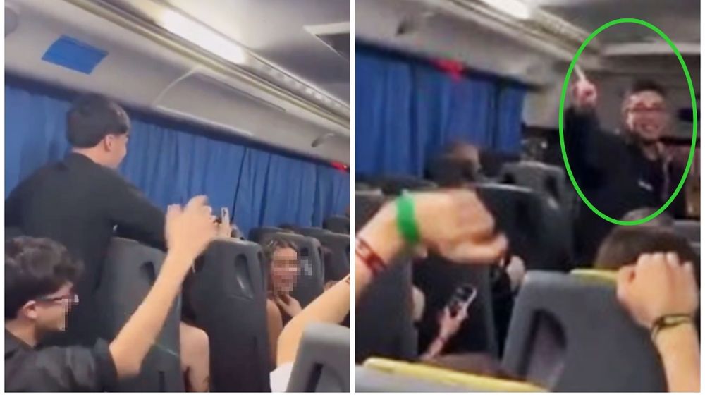 Los alumnos de la Escuela Humanos, de Canning, en uno de los videos polémicos en el que entonaron canciones agraviantes contra los estudiantes de la escuela ORT.&nbsp;