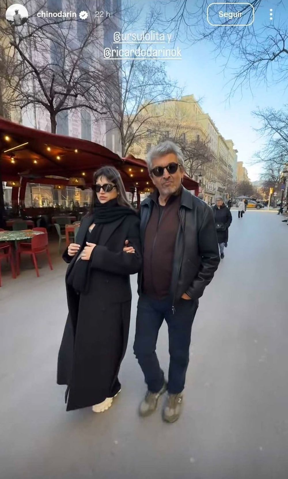 &Uacute;rsula Corber&oacute; junto a su suegro, Ricardo Dar&iacute;n, a pocos d&iacute;as de dar a luz.&nbsp;