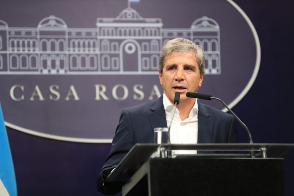 El ministro de Economía, Luis Caputo.