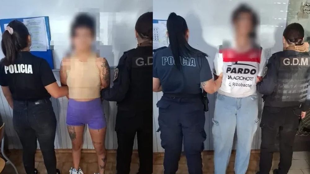 Las detenidas, acusadas de drogar y robar a un mecánico en Pergamino.
