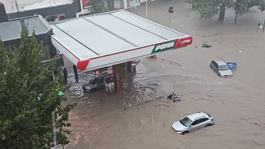 Bahía Blanca bajo agua. (Gentileza La Nueva)