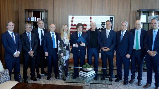 La delegación del gobierno nacional que viajó a Nueva York por la Argentina Week.