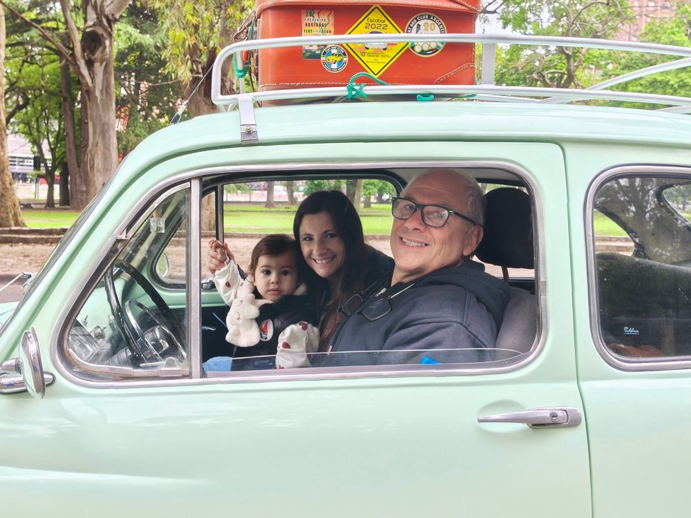 Fanáticos del 600 en familia.